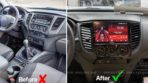 Màn hình DVD Android xe Mitsubishi Triton 2016 - 2019 | Gotech GT8 